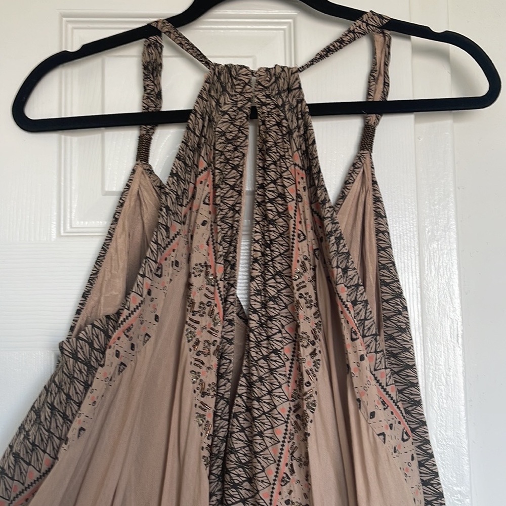 Rare Free People Merida Printed Maxi Dress in Ivory Combo - Picture 11 of 16